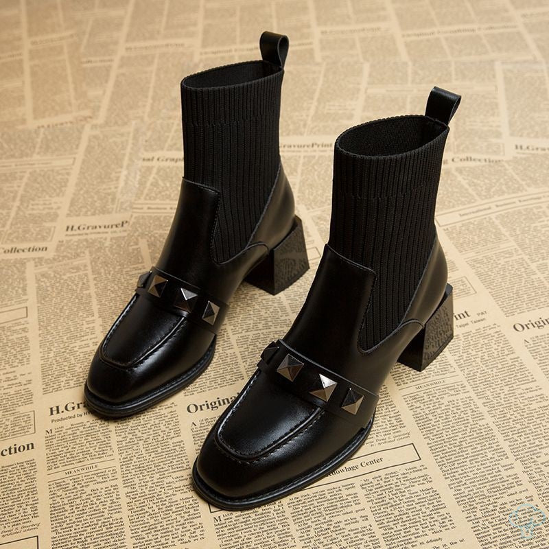 Chaussettes fines Bottes Talon moyen Talon épais Talon haut Dr Martens