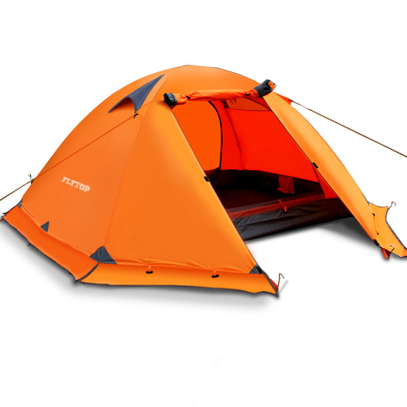 Tente de Camping Double Double poteau en aluminium Anti-tempête voyage Camping