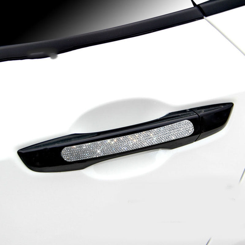 Pegatinas para manijas de puertas de automóviles con incrustaciones de diamantes
