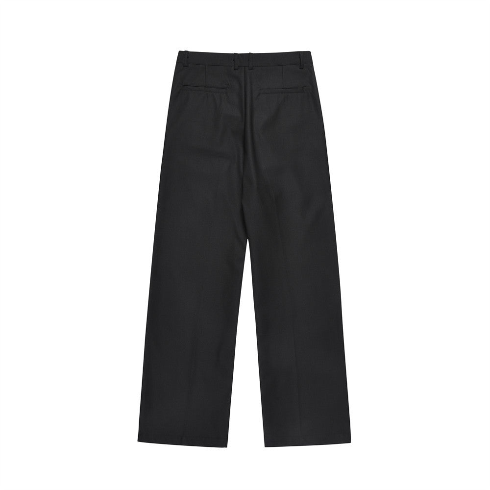 Draped Casual Pants Men's Solid Color Simple