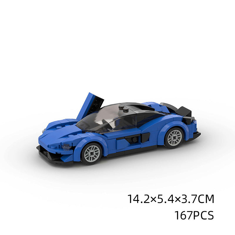 Jouets pour enfants, modèle de voiture de sport et blocs de construction à petites particules, jouets éducatifs MOC