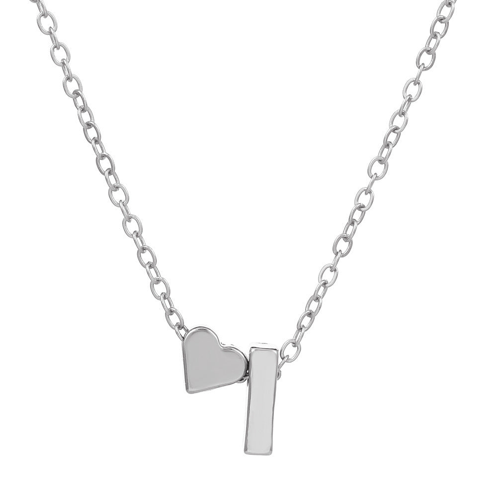 European And American Fashion Love 26 English Letter Simplicity Necklace