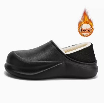 Muebles interiores de invierno para hombres y mujeres con felpa y tela espesa