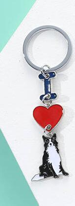 Ins Love Dog Pendant Bag Keychain