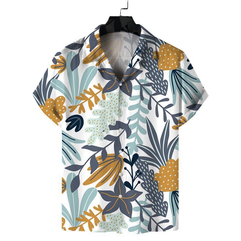 Men's Hawaii Beach 3D Printed Short Sleeve