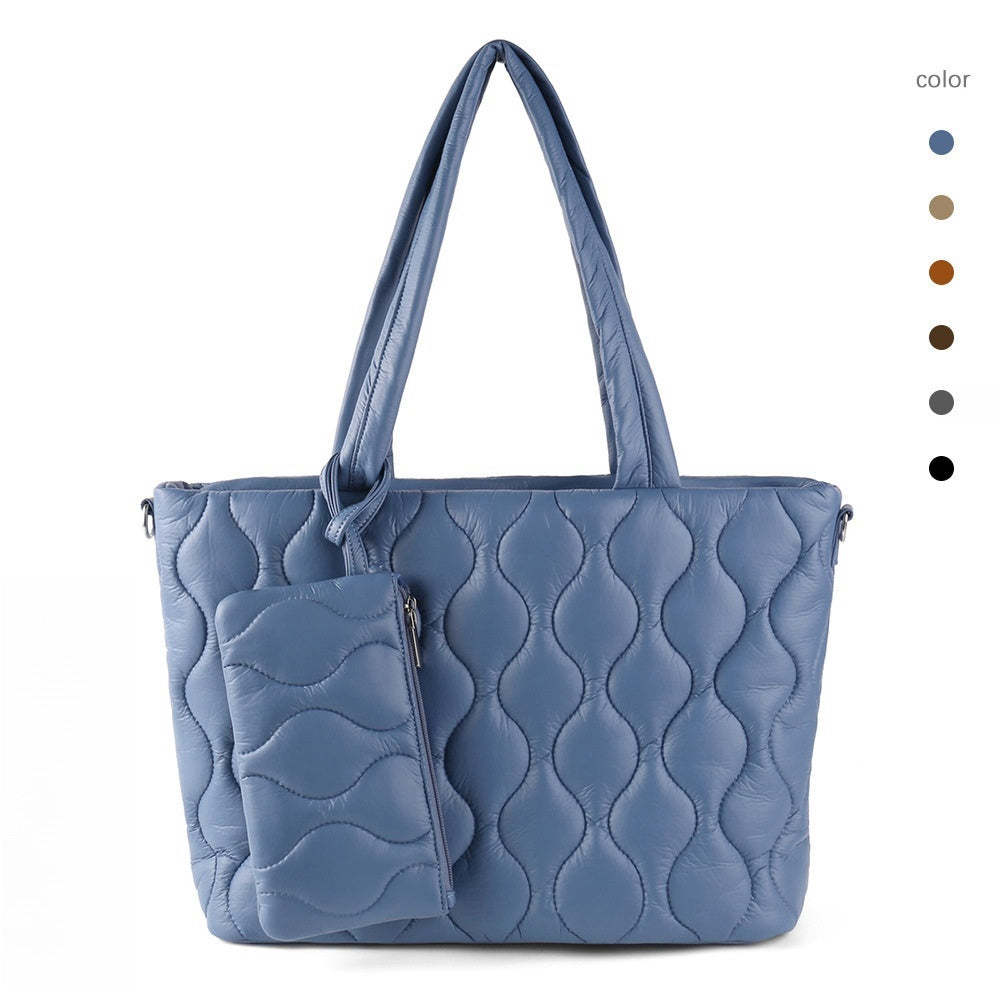 Bolso de hombro portátil, ligero y sencillo, de gran capacidad, con múltiples compartimentos