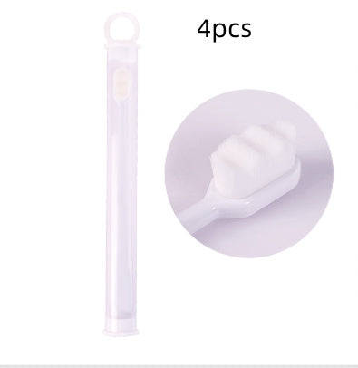 Brosse à dents Ultra-fine, poils Super doux, nettoyage en profondeur, Portable, outils de soins bucco-dentaires, nettoyage buccal, voyage