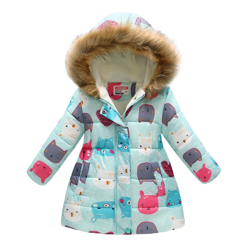 Vestes d'hiver pour enfants, manteau rembourré en coton
