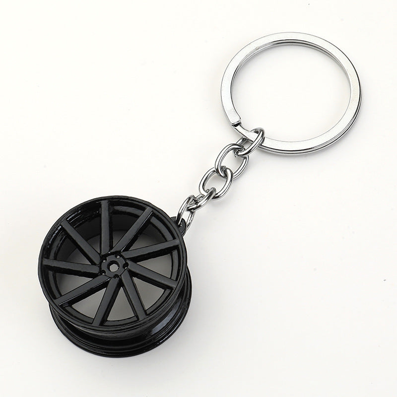Porte-clés créatif de moyeu de roue de voiture