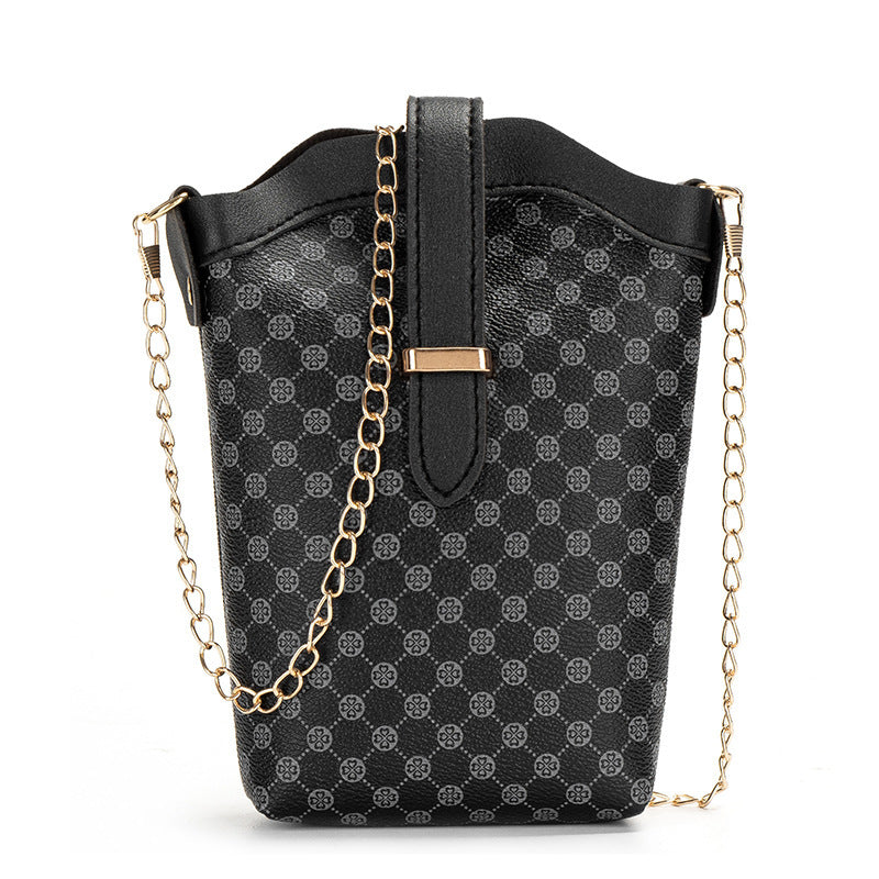 Bolso pequeño para teléfono móvil con bandolera que combina con todo a la moda y mini cubo