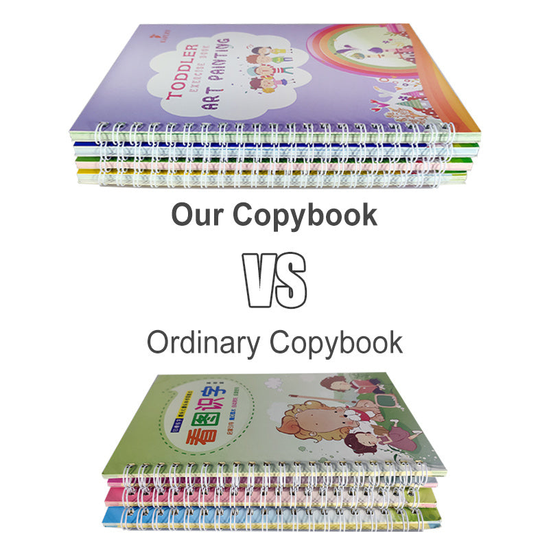 Cahier de copie pour enfants, autocollant d'écriture, pratique, cahier d'anglais