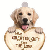 Colgante de llavero acrílico Love Dog