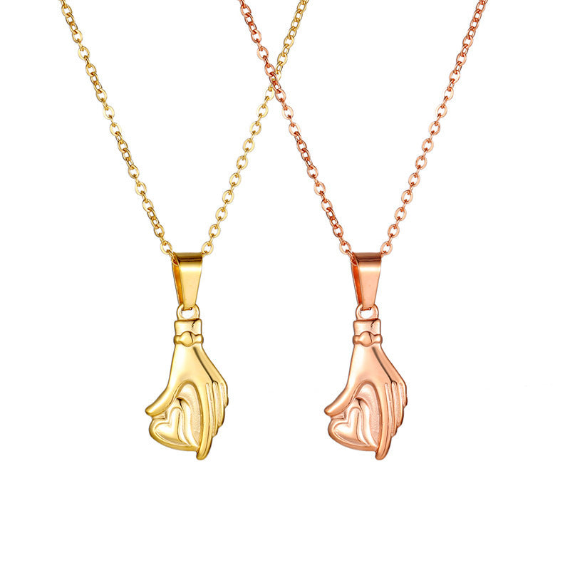Women's Fashion Casual Hand-held Love Necklace