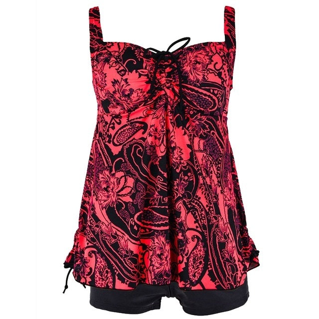 Traje de baño de talla grande y sexy para mujer, traje de baño de 2 piezas