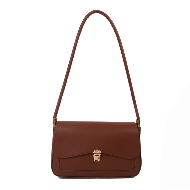 One Shoulder Solid Color Simple Bag Women