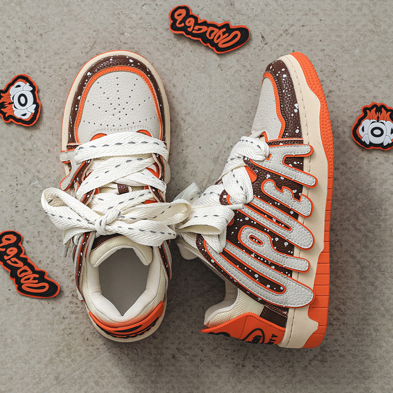 Zapatos de skate deportivos para parejas, modernos y versátiles para hombre