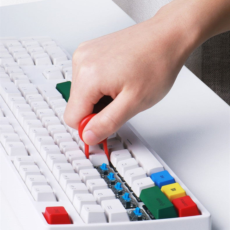 Cepillo de limpieza de teclado 4 en 1, herramientas de limpieza de ordenador multifunción, cepillo de limpieza para eliminación de polvo y huecos de esquina para jugadores