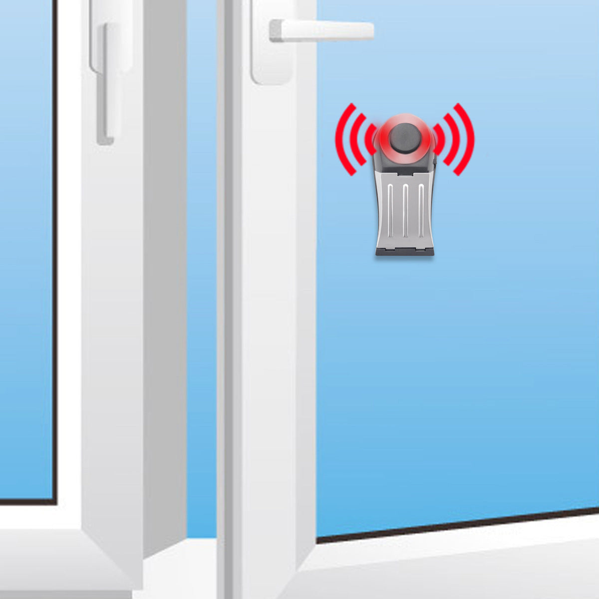 Butée de porte d'hôtel avec alarme antivol clignotante