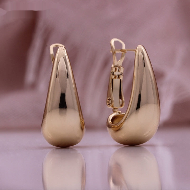 Glossy 585 Rose Gold Boutique Women's Earrings