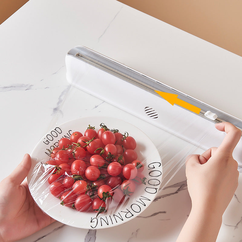 Ventouse à Film alimentaire, boîte murale, coupe de rangement réglable pour la cuisine