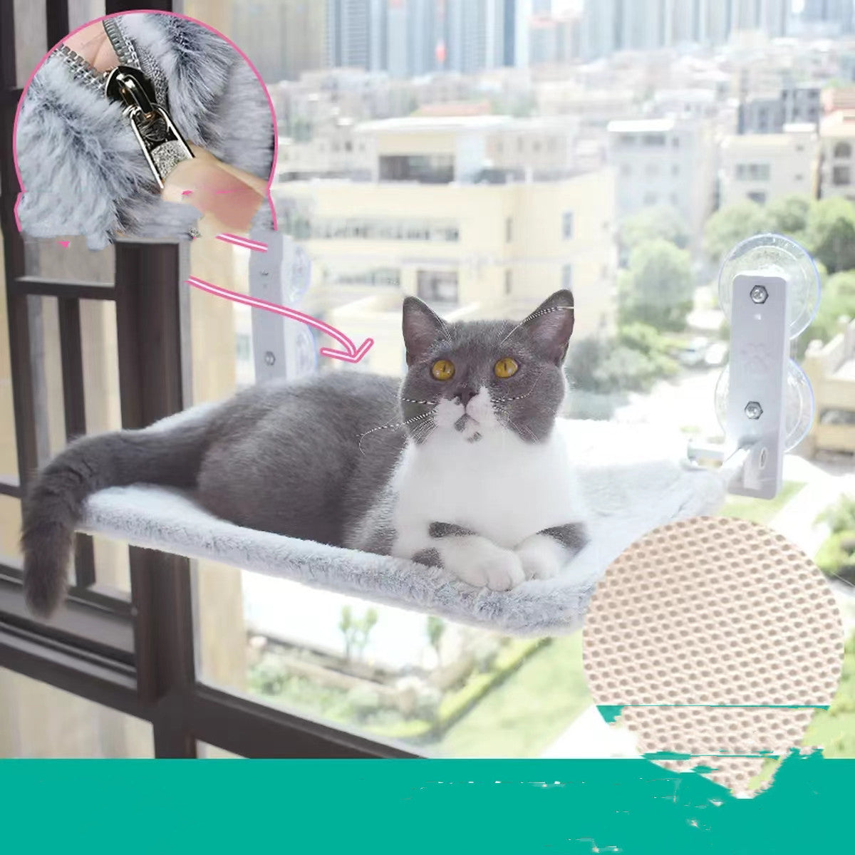 Gato ventosa ventana vidrio hamaca mascota gato mascotas productos