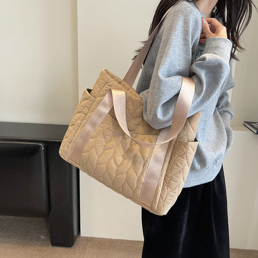 Bolso tote de hombro para ir al trabajo a juego a la moda para mujer