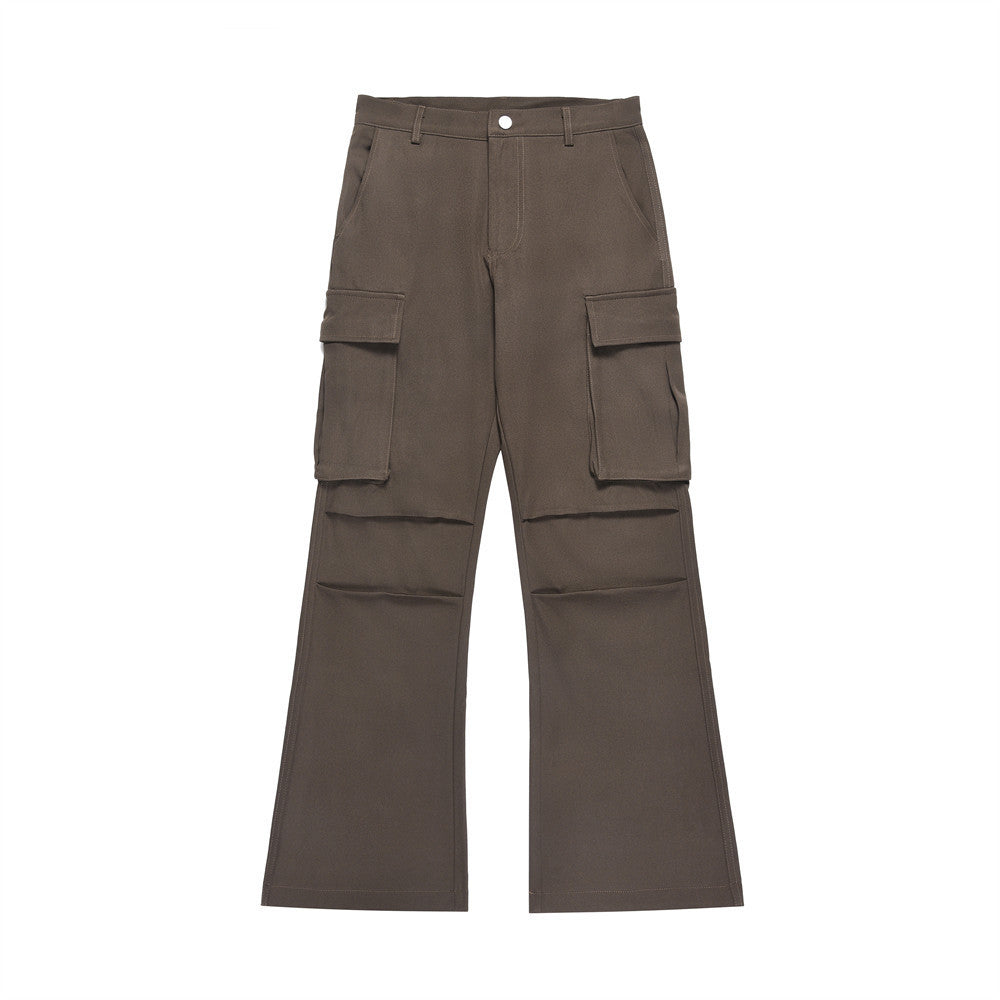 Workwear Multi-pocket Bootleg Pants Men
