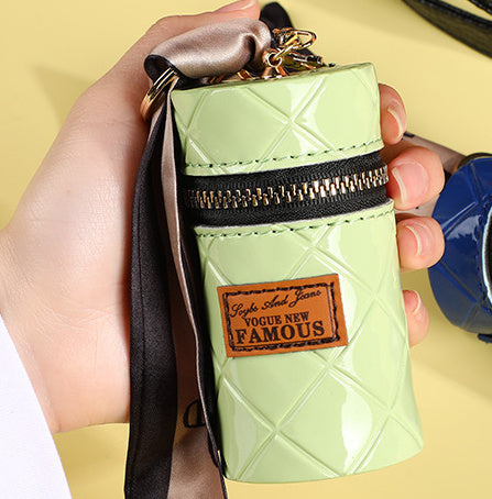Creative Leather Presbyopic Bucket Key Case