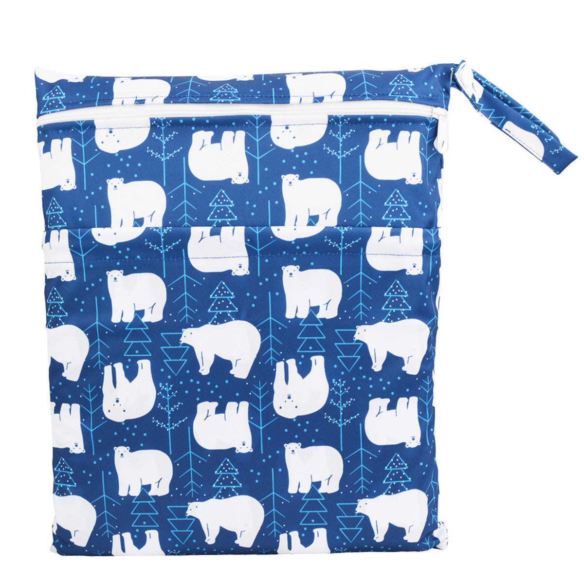 Bolsa de pañales con errores de gran capacidad y doble bolsillo, tamaño mediano