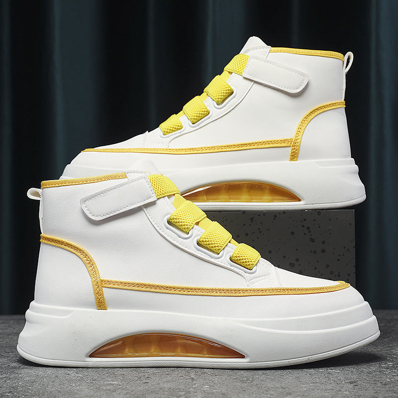 Chaussures montantes pour hommes, automne et hiver, nouvelles chaussures à semelle épaisse, faciles à porter