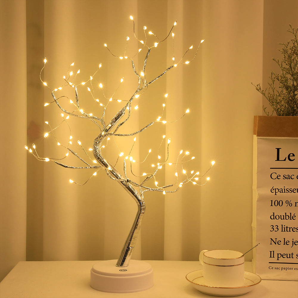 Nouvelle lumière colorée, LED ciel étoilé, fil de cuivre, lampe d'arbre à riz