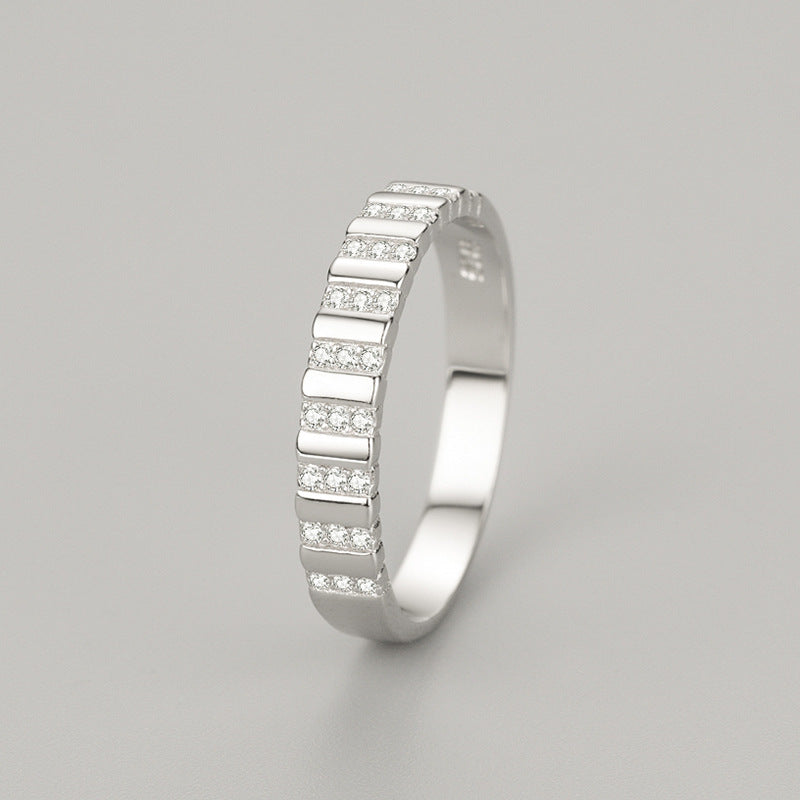 Women's Sterling Silver Fashion Line Ring