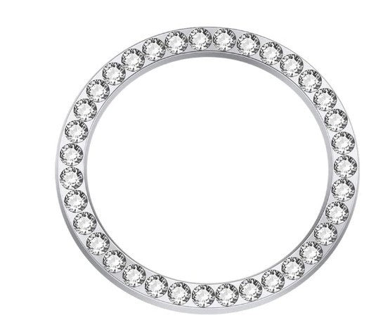 Car Diamond-embedded One-click Start Decorative Ring Car Interior Stickers Car Ignition Start Decorative Ring Diamond-embedded