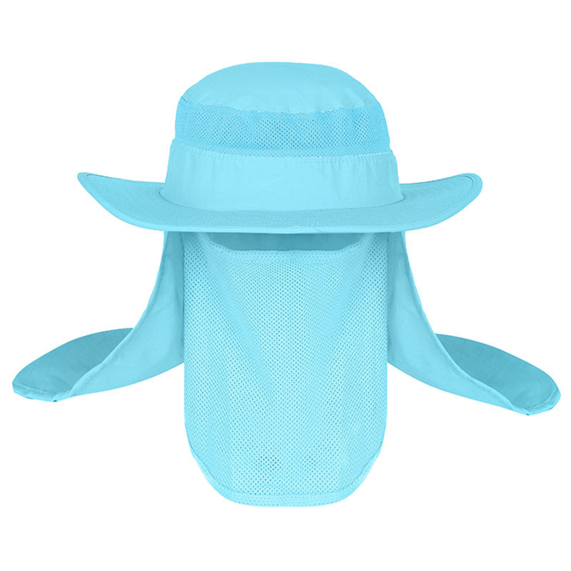 Chapeau de pêcheur avec protection à 360 degrés contre le soleil, l'eau et les UV 