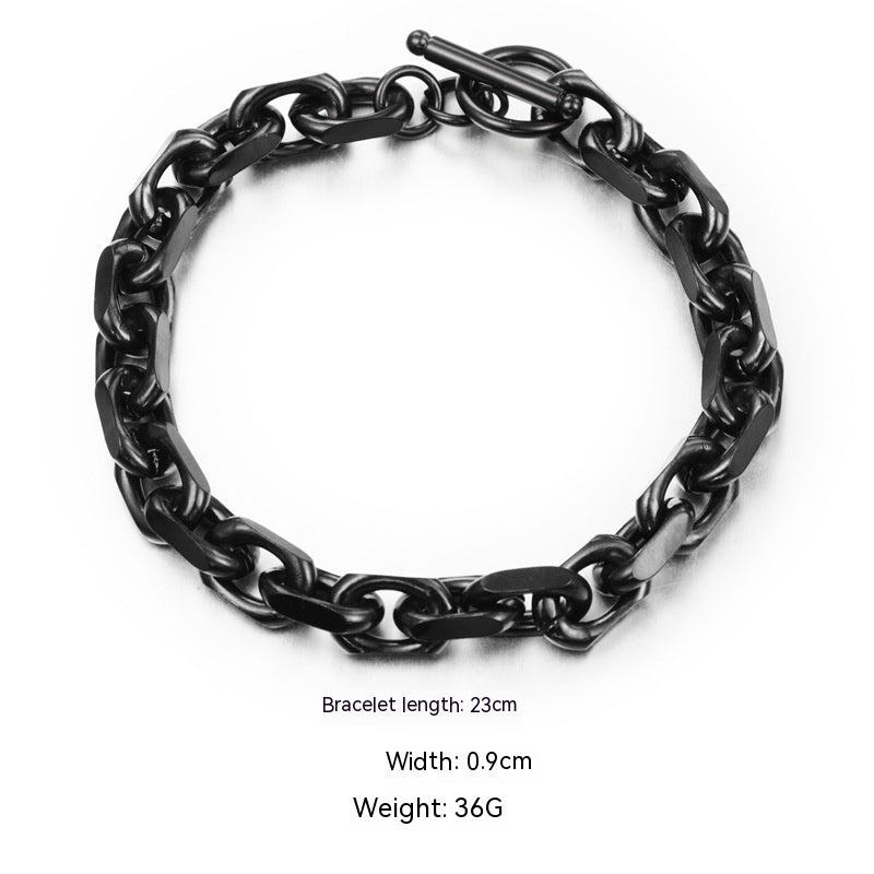 Personalized Fashion Accessories Titanium Steel Round Bracelet