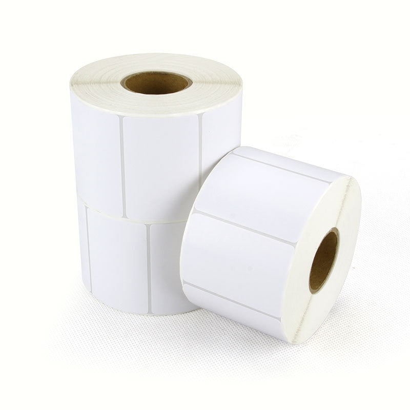 Autocollant adhésif de papier d'impression d'étiquettes en papier thermosensible à quatre épreuves