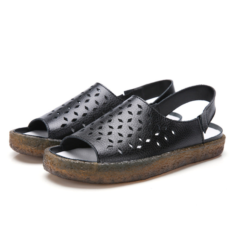 Sandales ajourées grande taille pour femmes, sandales de Style coréen pour femmes enceintes