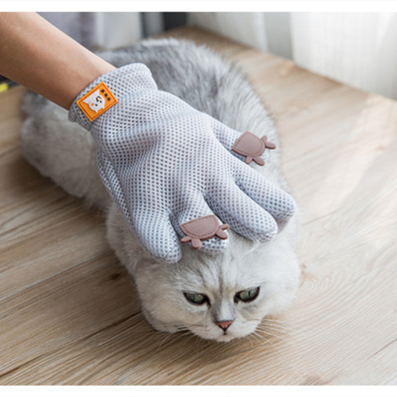 Guante para mascotas Guante de aseo para gatos Guantes para cepillo para quitar el pelo de gato Pelo flotante para gatos Cepillo para quitar el pelo de mascotas Baño para perros Peine de masaje Guantes de depilación de silicona