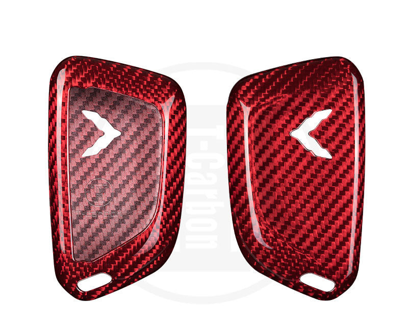 Coque de porte-clés à distance en fibre de carbone