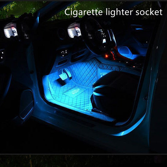 Modificación interior del coche de la luz del ritmo de la música del control de voz del USB
