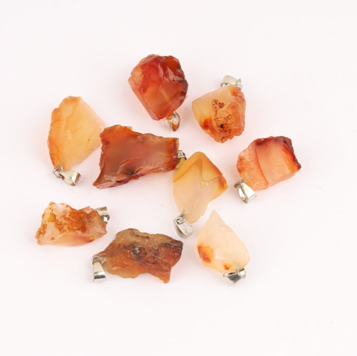 Colgante de piedra de cristal de color natural del arco iris