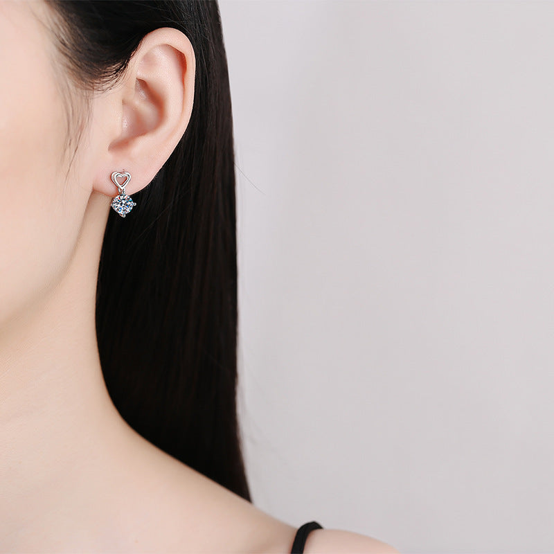 Classic Love S925 Sterling Silver Stud Earrings