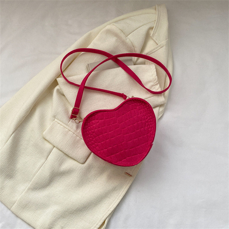 Bolso oblicuo simple y fresco Bolso de hombro de simplicidad popular