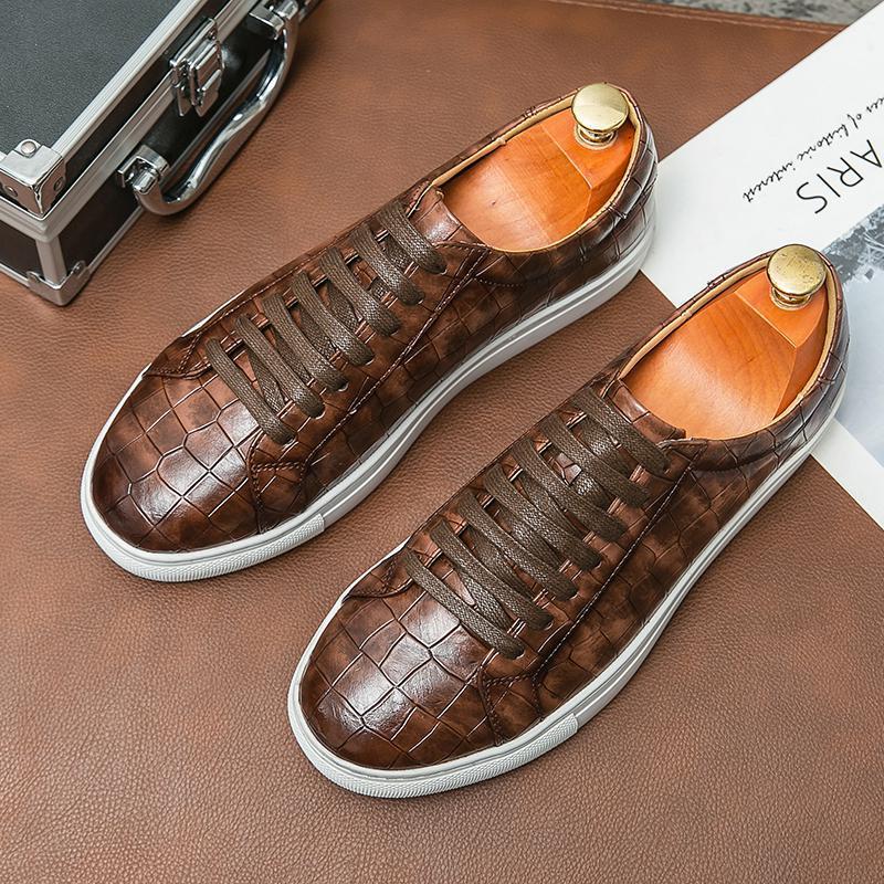 Zapatos casuales de moda con personalidad transpirables de moda resistentes al desgaste para hombres