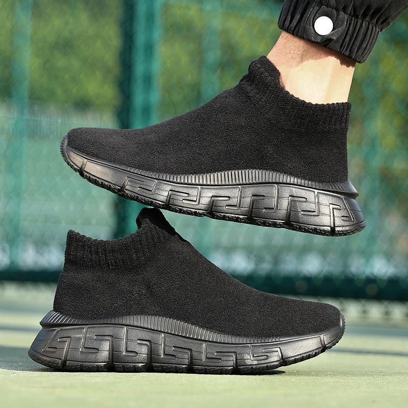 Technologie volant tissé Surface hiver à la mode respirant confortable chaussures décontractées à enfiler