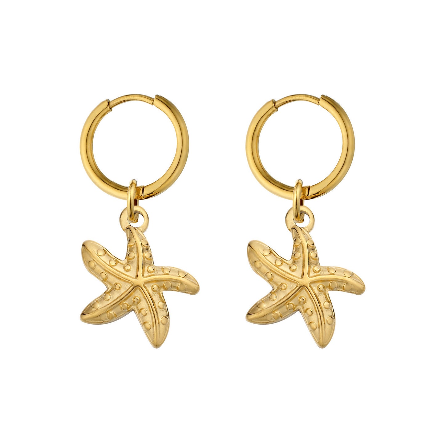 Boucles d'oreilles pince à crabe conque Sun Queen