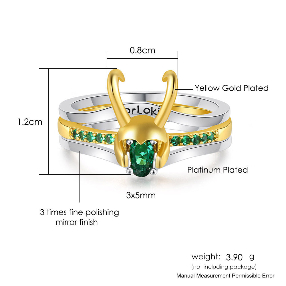 Bague créative trois-en-un Europe et Amérique