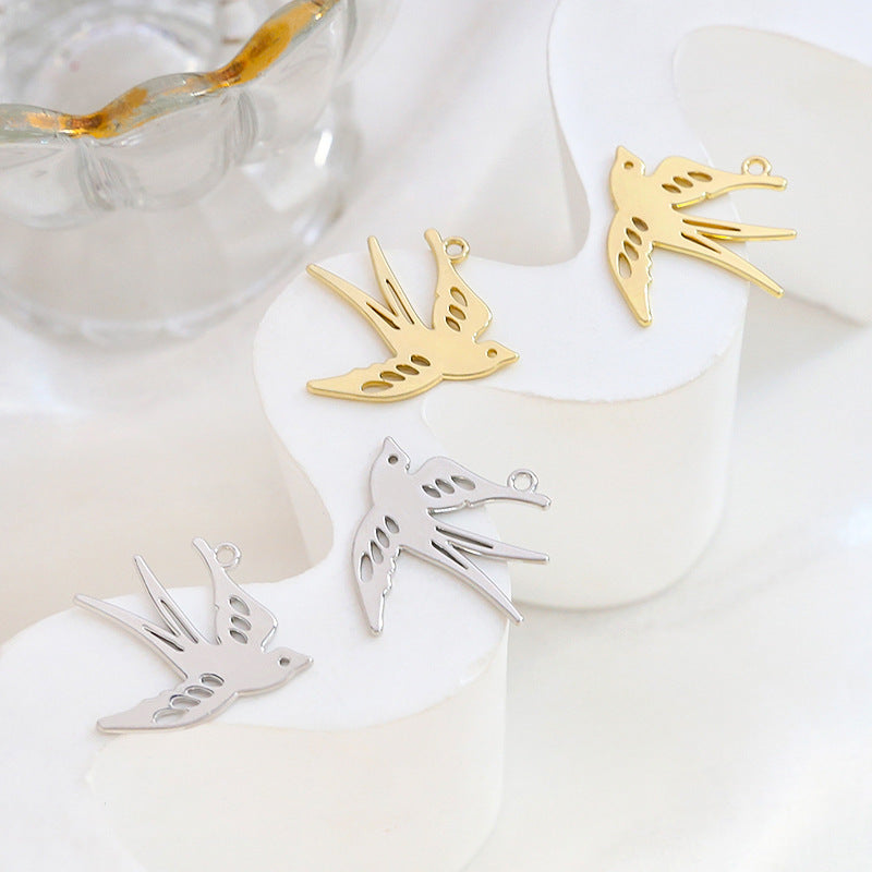 Spring Swallow Pendant DIY Handmade Bracelet Necklace Earring Accessories Material