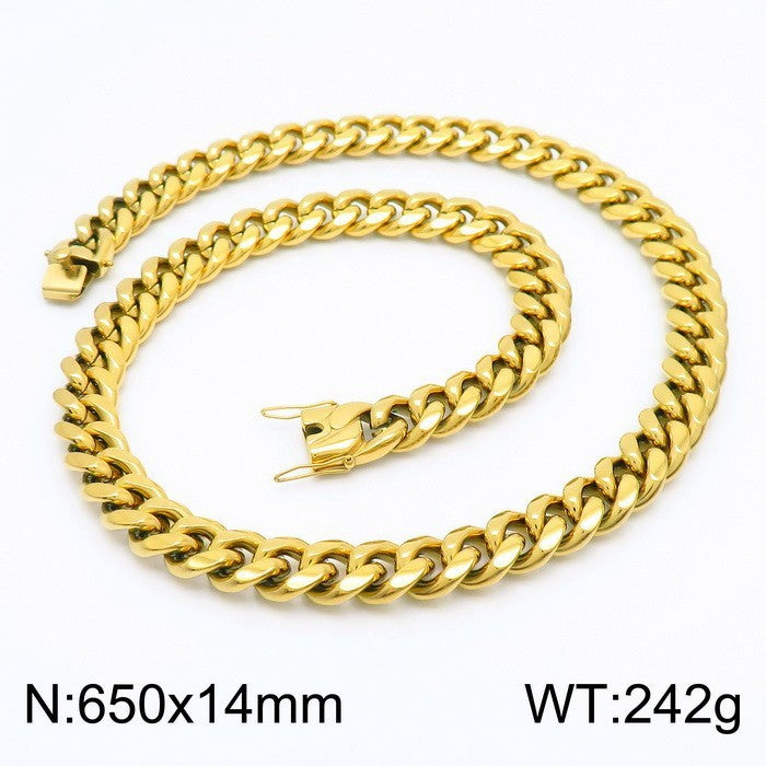 Personality Cross Boat Anchor Necklace