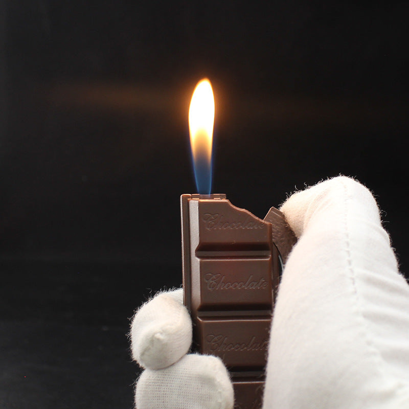 Briquet torche à chocolat créatif, flamme, cigarette, cigare, gaz Butane, accessoires pour fumer, mignon pour cadeau